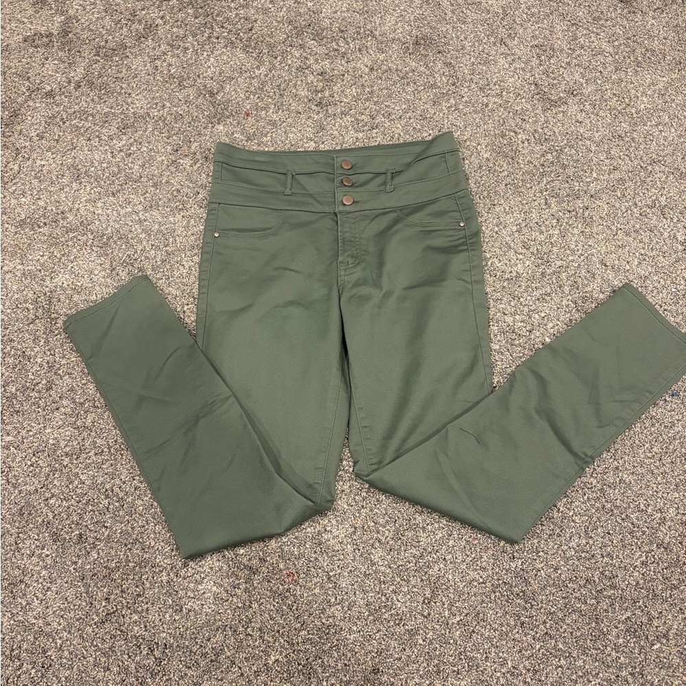 Refuge Olive Skinny Pants
